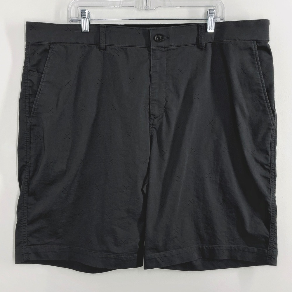 Nike Dri‎ Fit Golf Shorts Men's 42 Dark Gray Stretch Chino Performance Casual